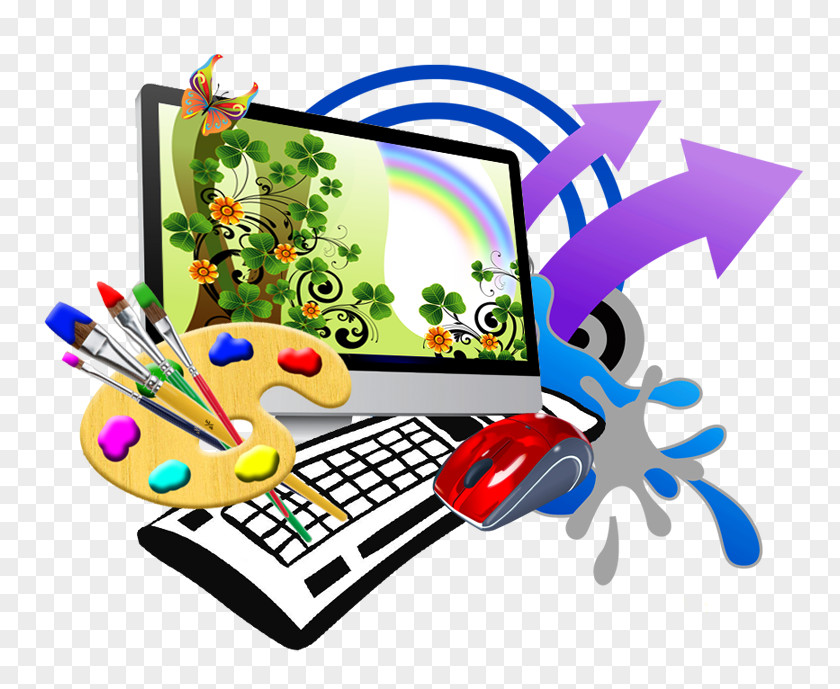 Computer Mouse Design Graphic Logo Art PNG