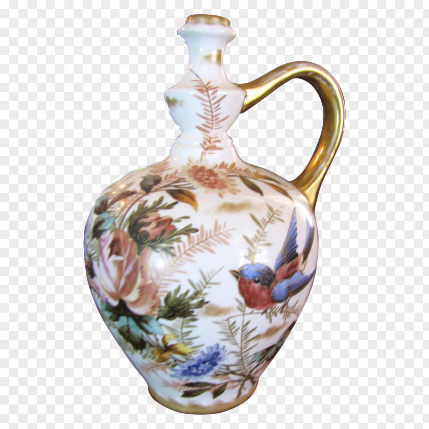 Hand Painted Bouquets Bonn Vase Porcelain Jug Drawing PNG