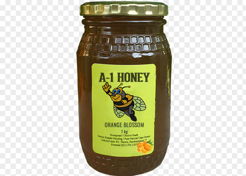 Orange Blossom A-1 Honey Condiment Raw Cape PNG