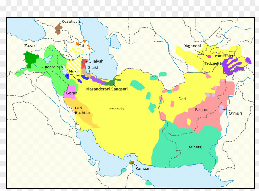 Persian Iranian Languages Farsi Linguistic Map Dari Language PNG