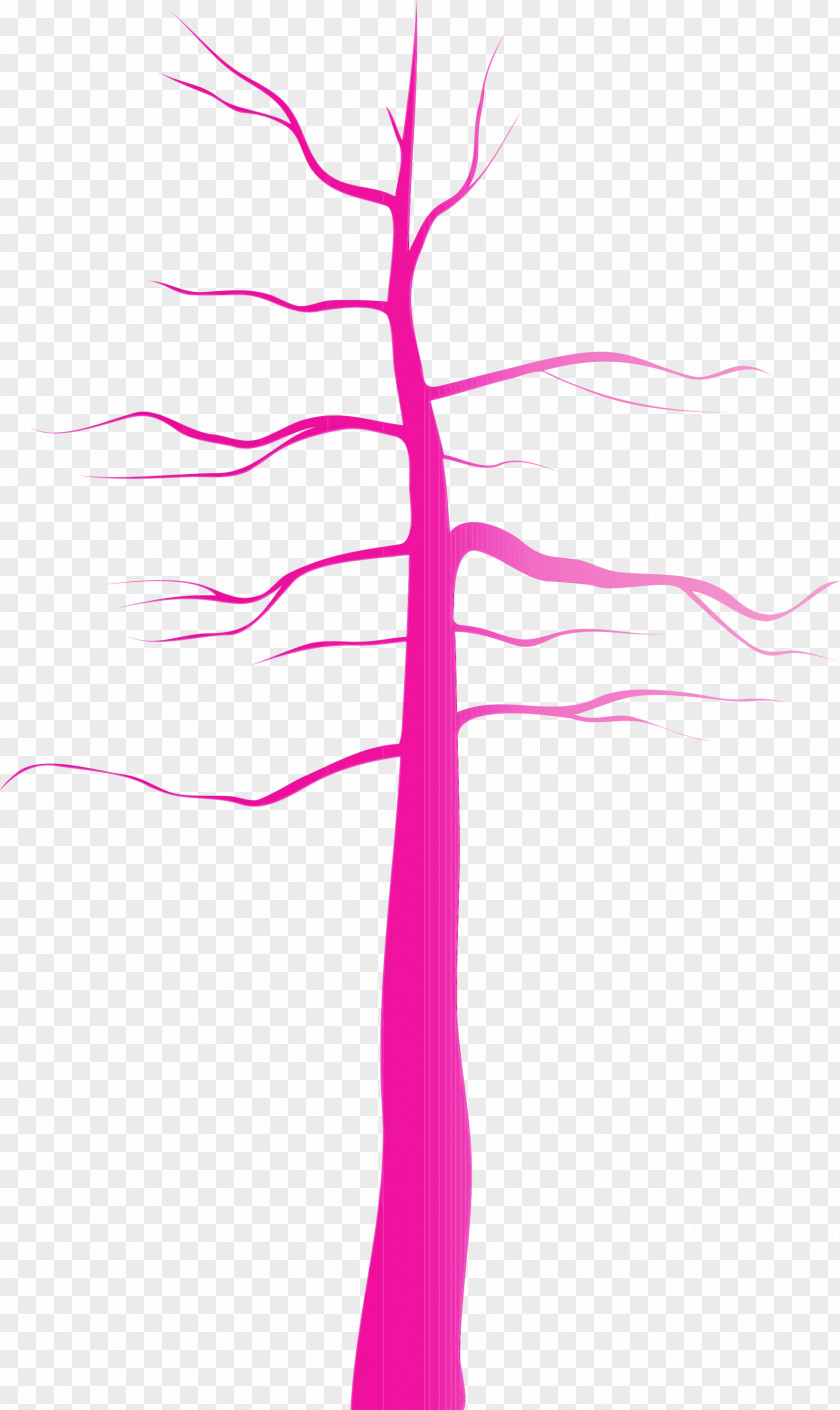 Pink Line Tree Magenta Plant Stem PNG