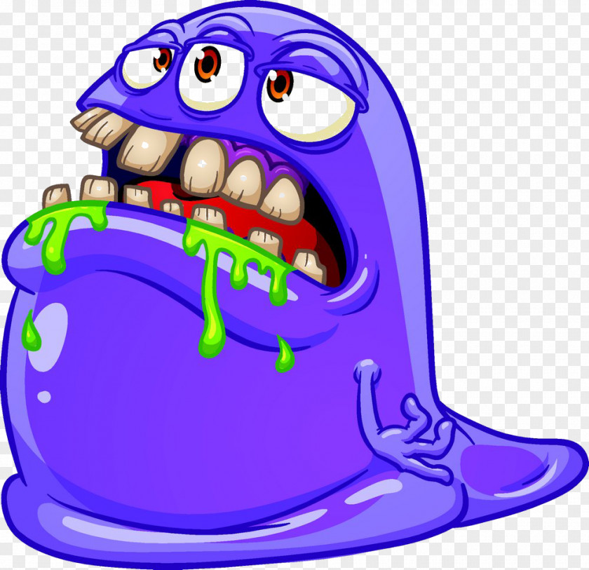 Blue Cartoon Monster Royalty-free Clip Art PNG