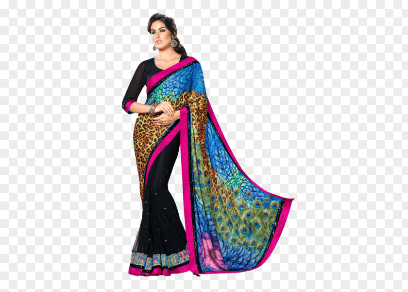Bollywood Designer Sarees Wedding Sari Georgette Kurta Clothing PNG