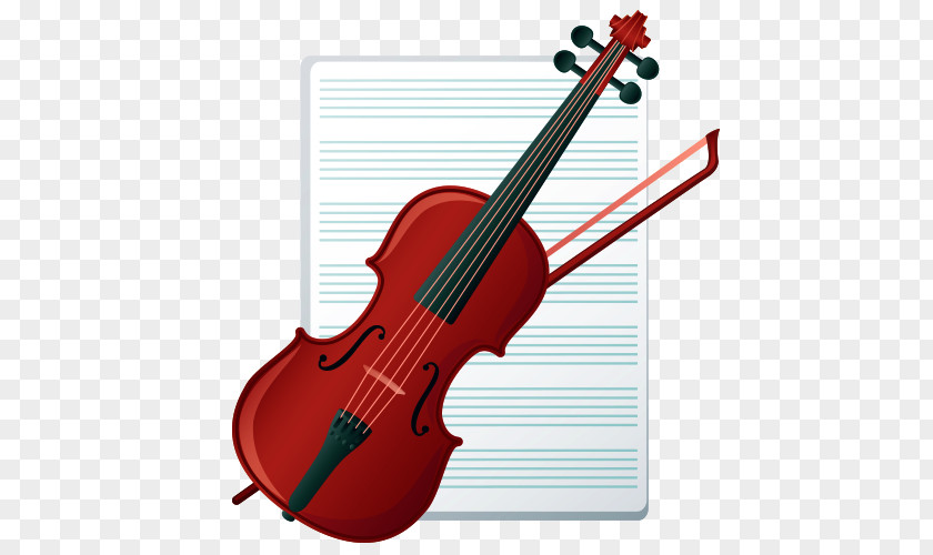 Cartoon Violin Musical Instrument PNG