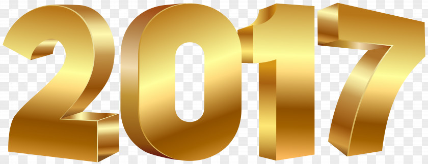 Happy New Year Gold Clip Art PNG