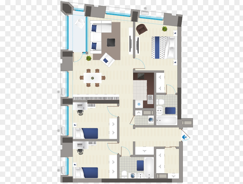 Apartment Residential Complex 