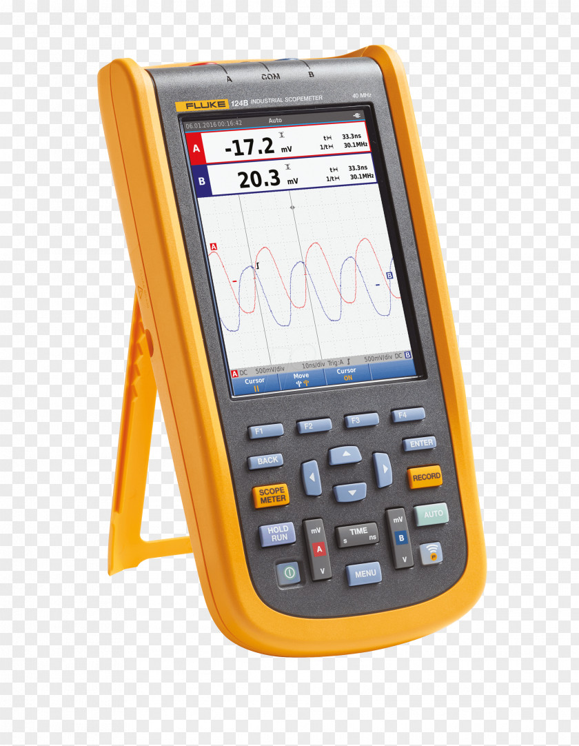 Fluke Oscilloscope Corporation Electronic Test Equipment Multimeter Electronics PNG