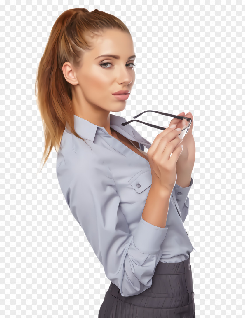 Whitecollar Worker Uniform Blond Businessperson Drinking Mouth Gesture PNG