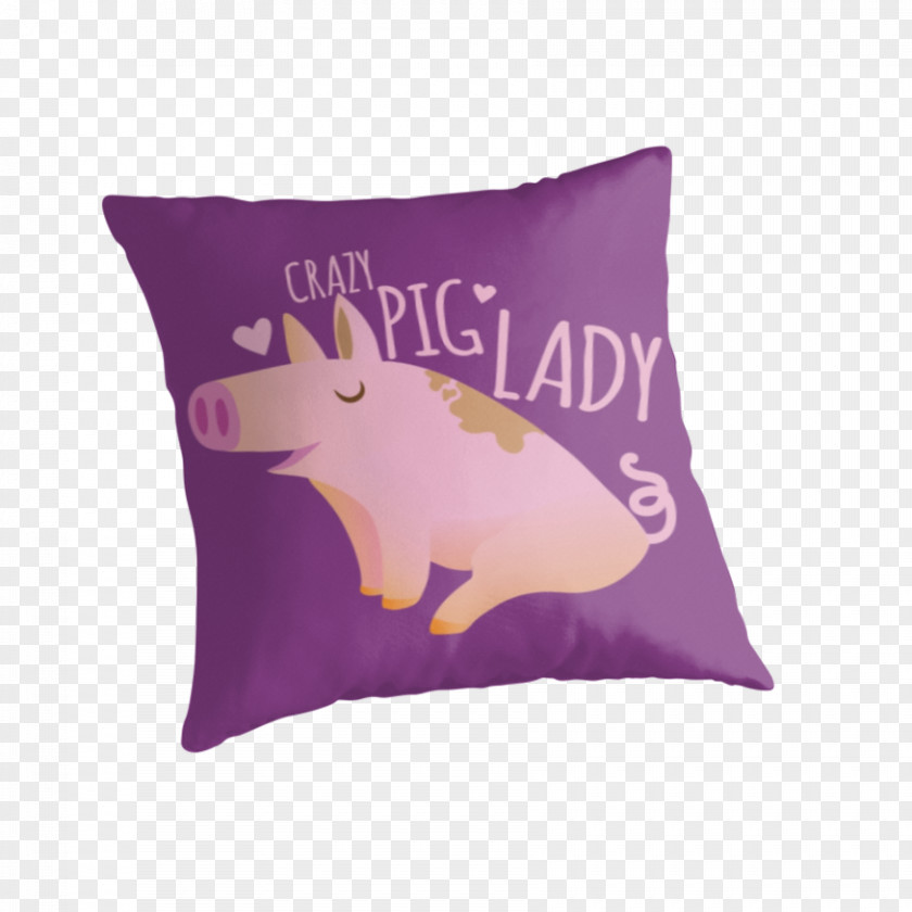 Crazy People Throw Pillows Hoodie Pig Cushion PNG