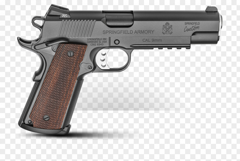 Handgun Springfield Armory M1911 Pistol 9×19mm Parabellum Firearm PNG