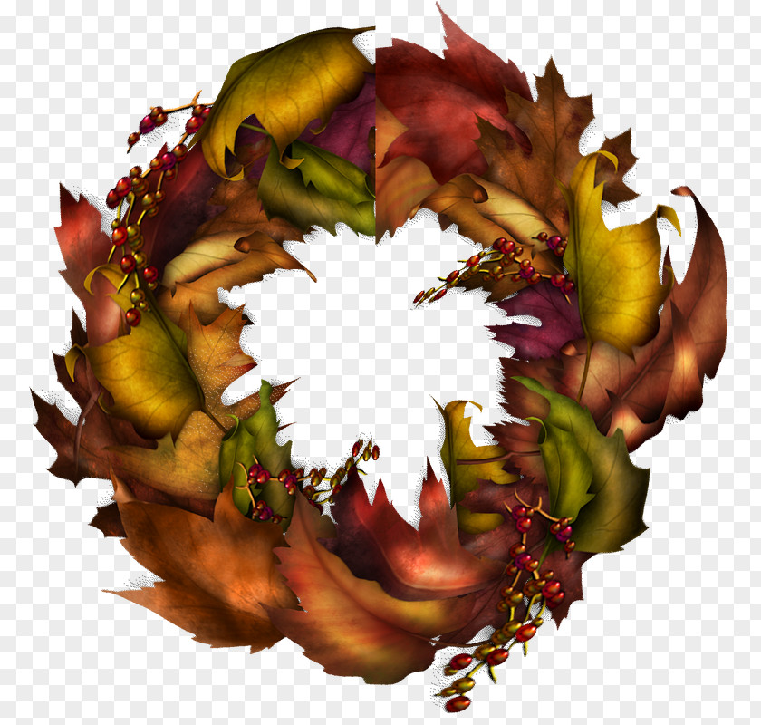 Leaf Wreath PNG