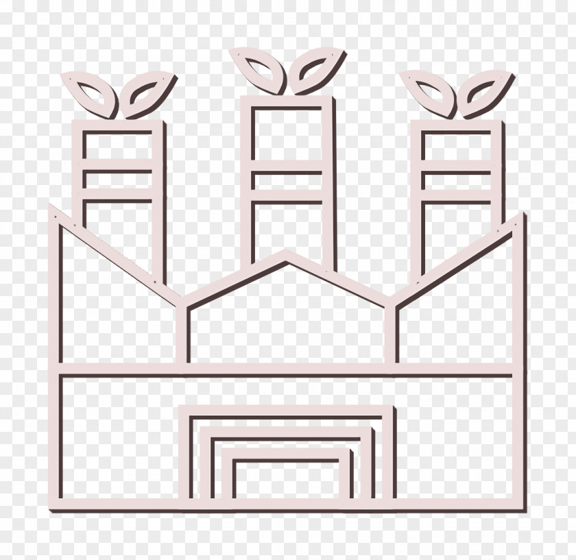 Rectangle Leaf Icon Building Ecology Environment PNG