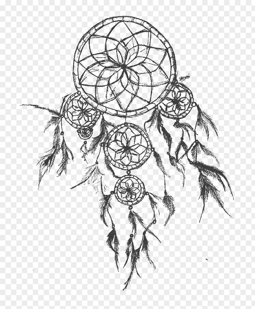 Dreamcatcher Tattoo Drawing Sketch PNG