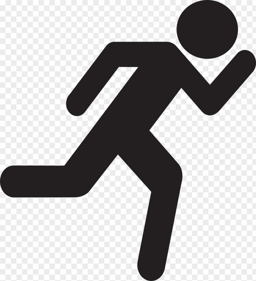 Fast Vector Stick Figure Man Running Clip Art PNG