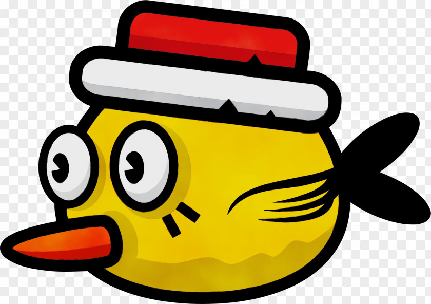 Yellow Smiley Beak Meter PNG