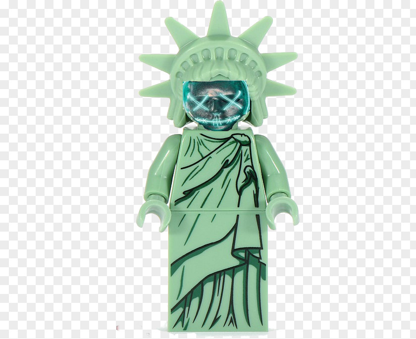 LEGO Lady Liberty Statue Of Lego Minifigures Toy PNG