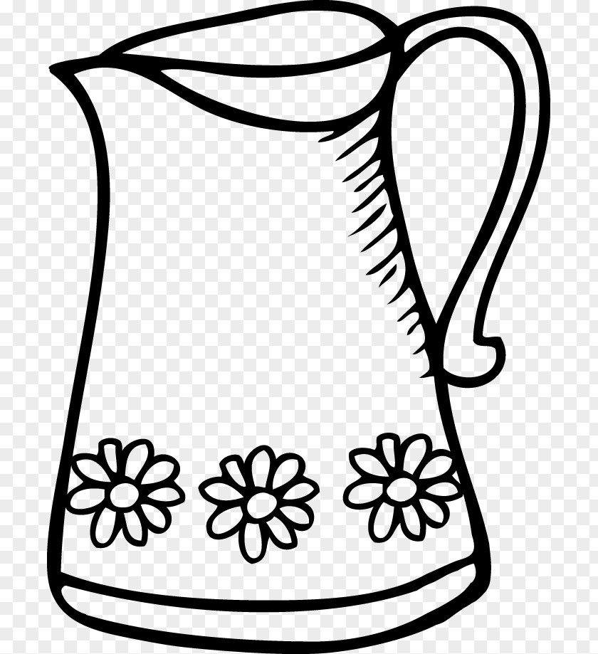 Colorful Fireflies Jug Pitcher Clip Art PNG