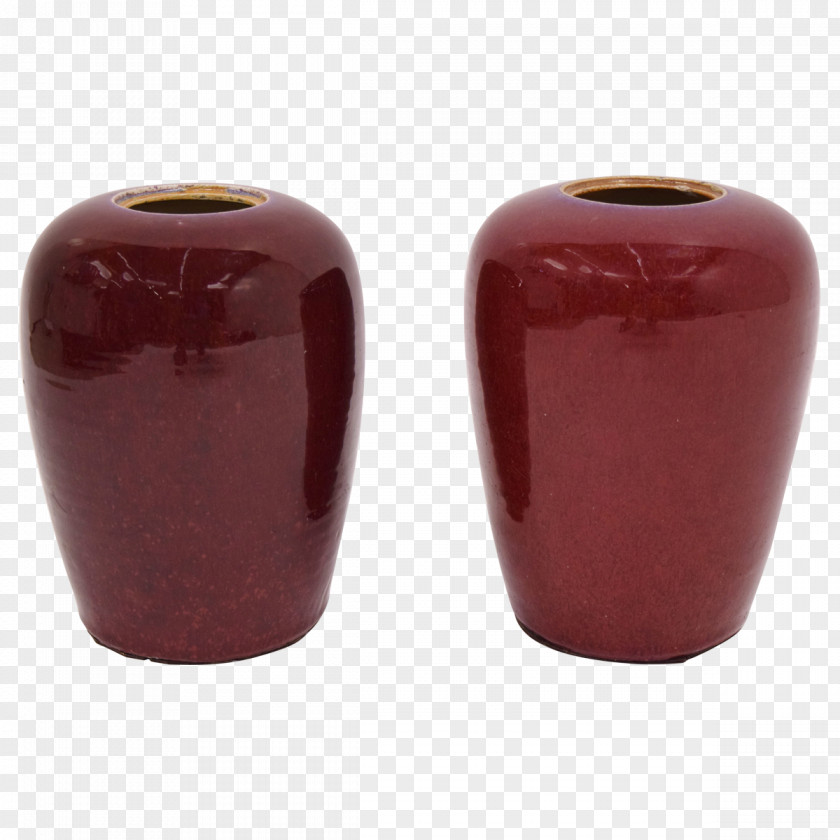 Japanese Vase Maroon PNG
