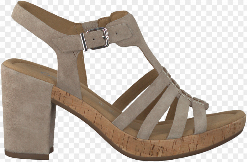 Sandal Beige Wedge Shoe Absatz PNG