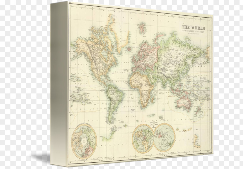 World Map Paper Poster PNG