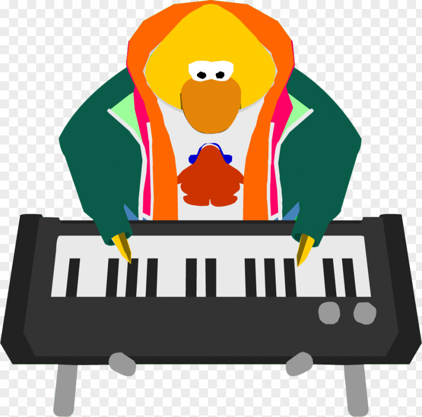 Acoustic Guitar Computer Keyboard Club Penguin Clip Art PNG
