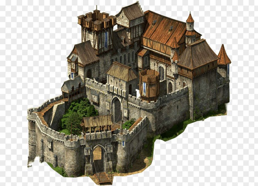 Castle Middle Ages Fantasy Map Medieval PNG