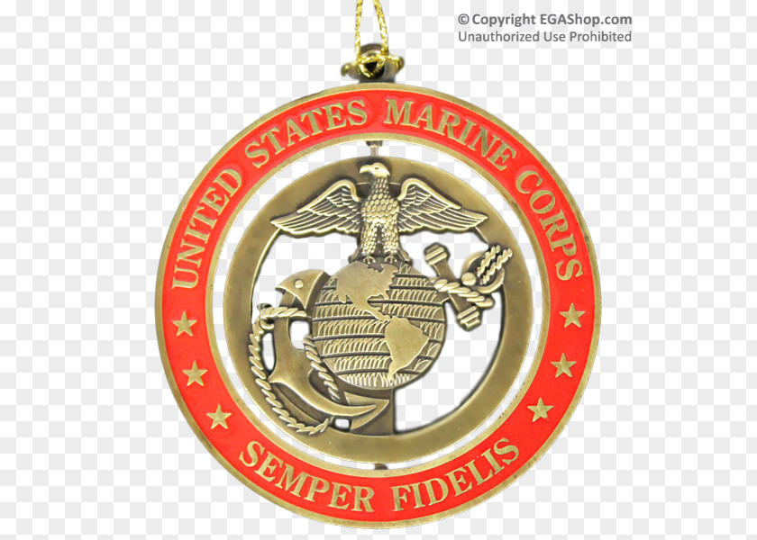 Medal Gold Emblem Christmas Ornament PNG
