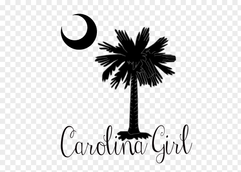 Moon Sabal Palm Crescent Flag Of South Carolina Arecaceae Decal PNG