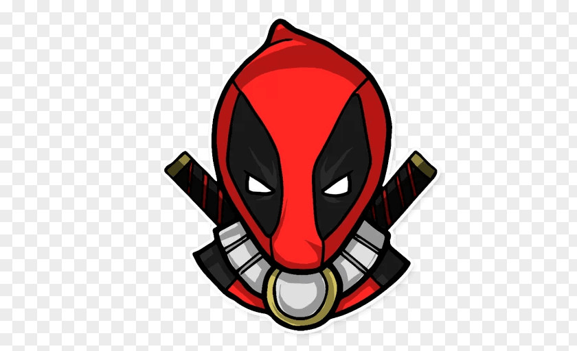 Deadpool Symbol Sticker Telegram VKontakte Character PNG