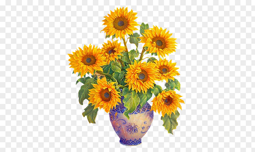 Sunflower Common Painting Clip Art PNG