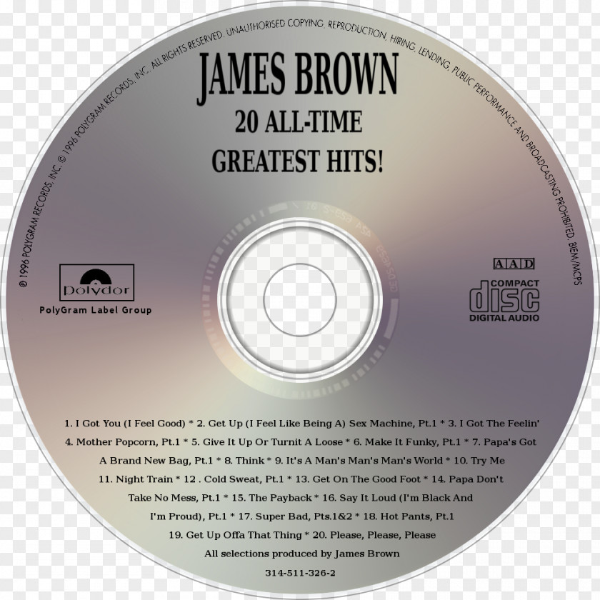 James Brown Compact Disc Rage Against The Machine Album 0 Tower Of Power PNG