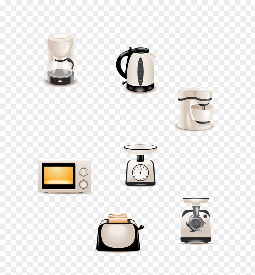 Kettle, Microwave Ovens And Other Small Appliances Home Appliance Kitchen Household Goods PNG