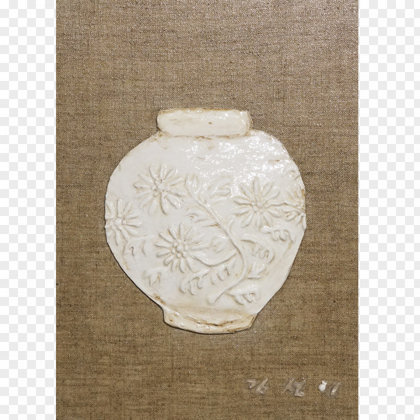 Moon Jar Joseon White Porcelain Ceramic Buncheong PNG