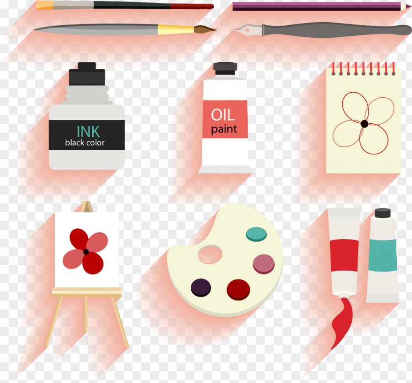Vector Drawing Tools Hand-painted Painting PNG