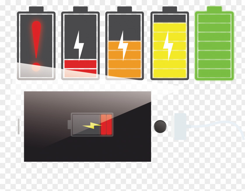 Vector Mobile Phone Charging Battery Charger PNG