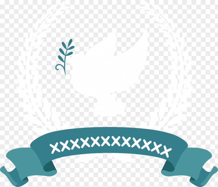 Pigeon And Ribbon Tags PNG