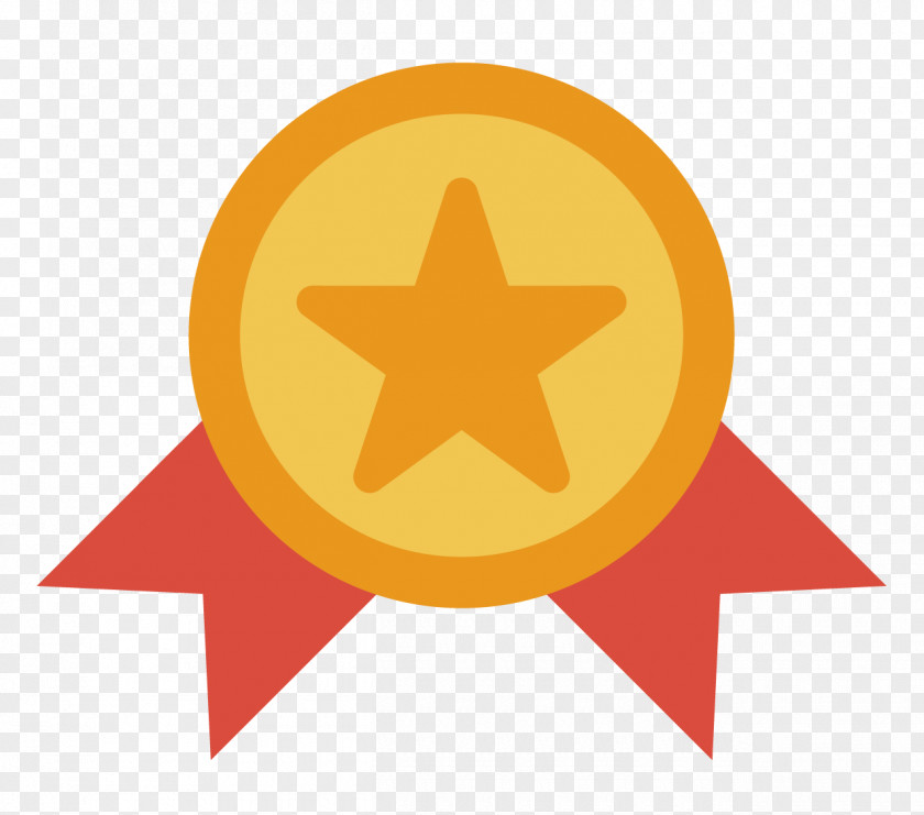 Star Medal Vector Material Award Badge Icon PNG