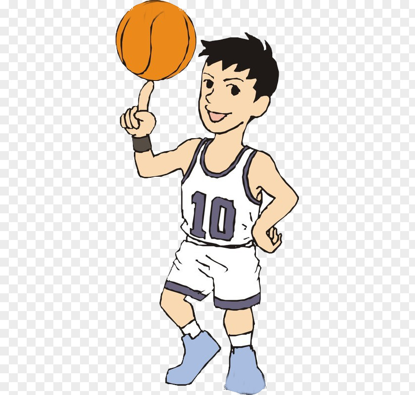 Teenage Basketball Player Picture Material Sport Cartoon PNG