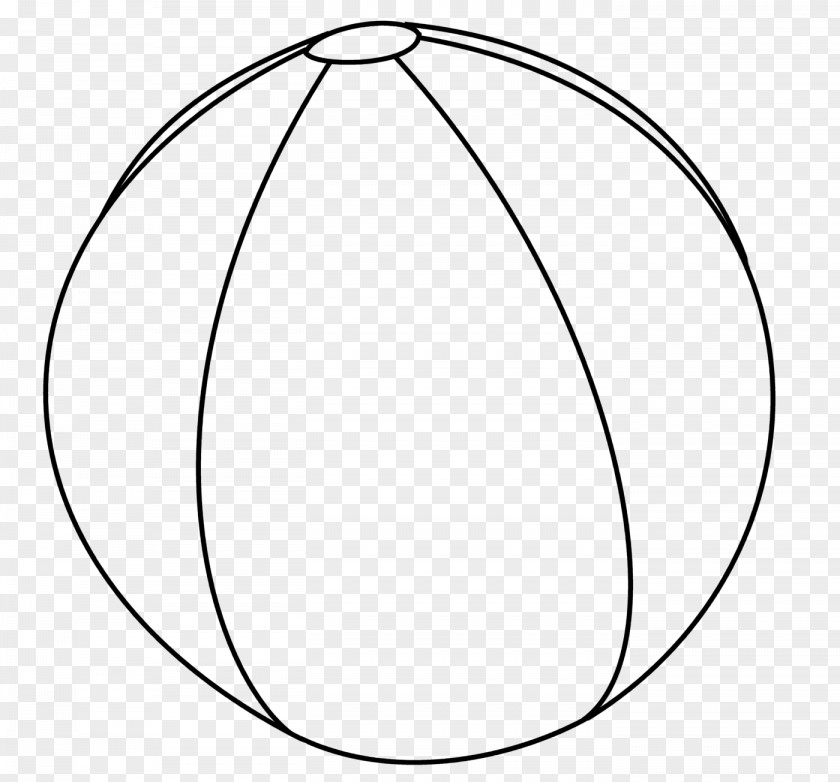 Beach Ball Circle White Line Art Angle Font PNG