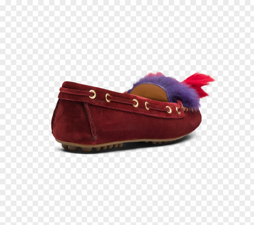 New KD Shoes Purple Suede Slip-on Shoe Product RED.M PNG