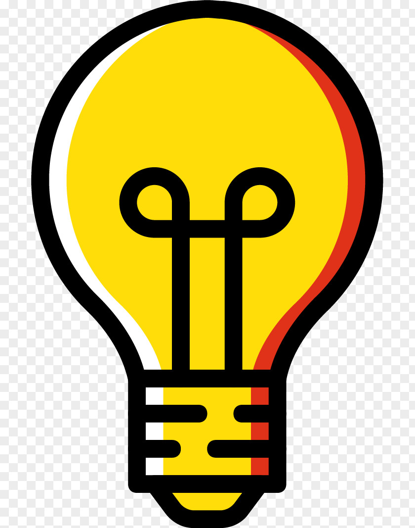Symbol Yellow Light Bulb Cartoon PNG