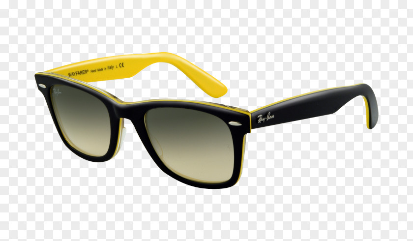 Yellow Rays Ray-Ban Wayfarer Original Classic Aviator Sunglasses PNG