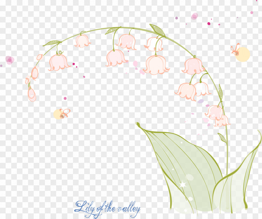 Hand-painted Lily Of The Valley Euclidean Vector PNG