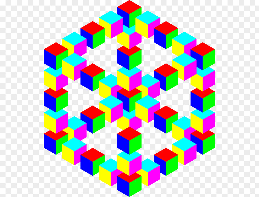 Illusion Optical Optics Cube PNG