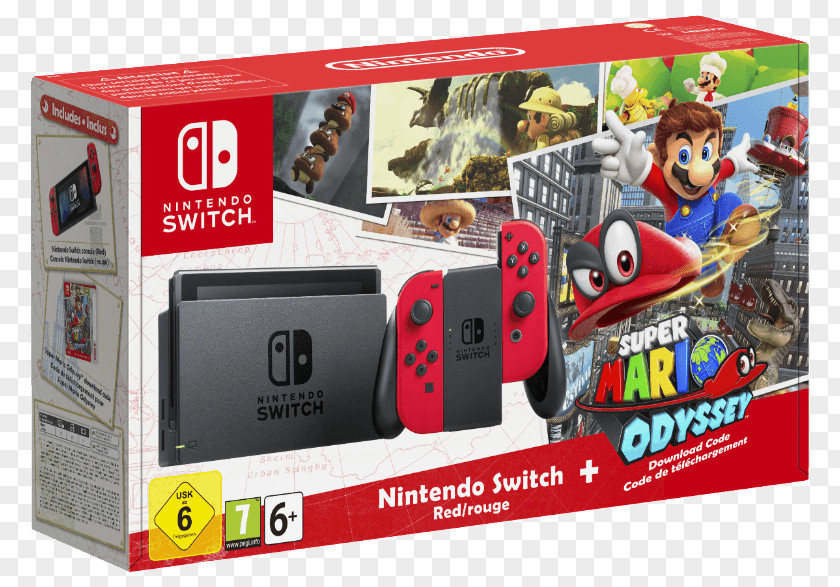 Nintendo Super Mario Odyssey Switch Entertainment System Video Game Consoles PNG