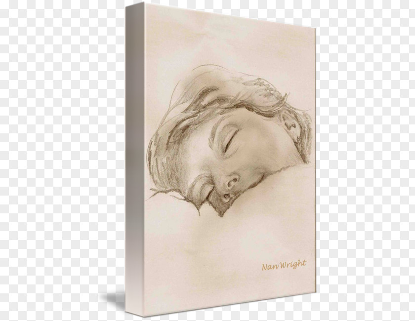 Sleep Dketch Picture Frames Portrait Pencil Woman Sketch PNG