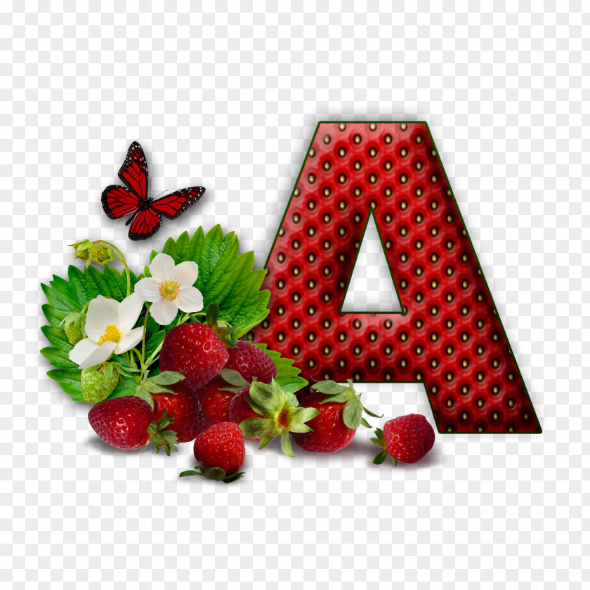 Strawberry Letter Alphabet K Clip Art PNG