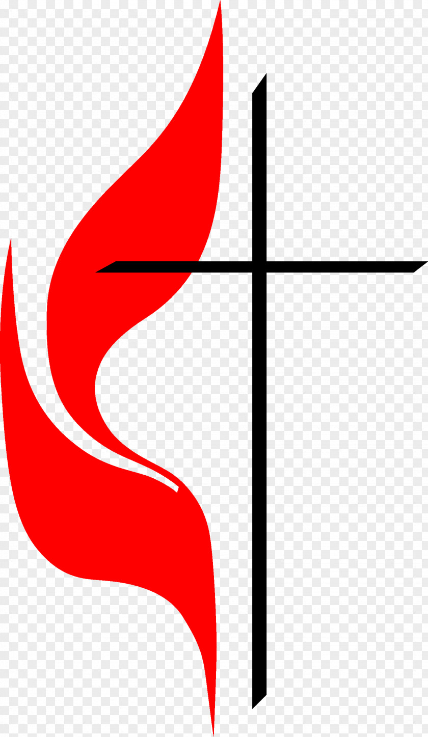 United Vector First Methodist Church Preschool Cross And Flame Christianity Christian PNG