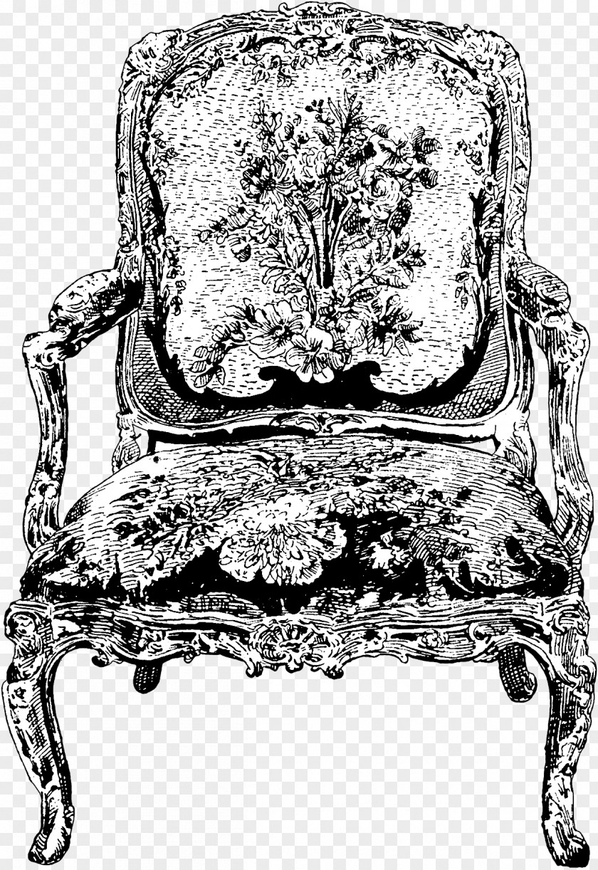 Black Damask Chair French Furniture Bar Stool Decorative Arts PNG