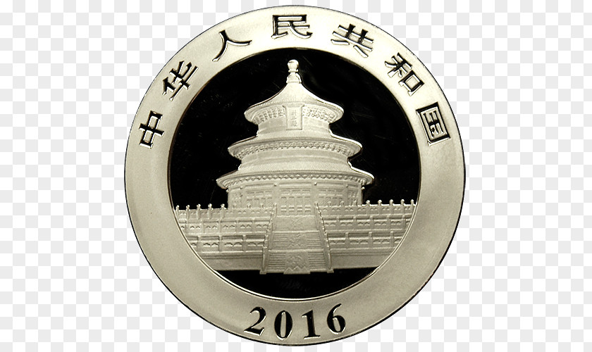 Coin Chinese Gold Panda Silver Bullion PNG